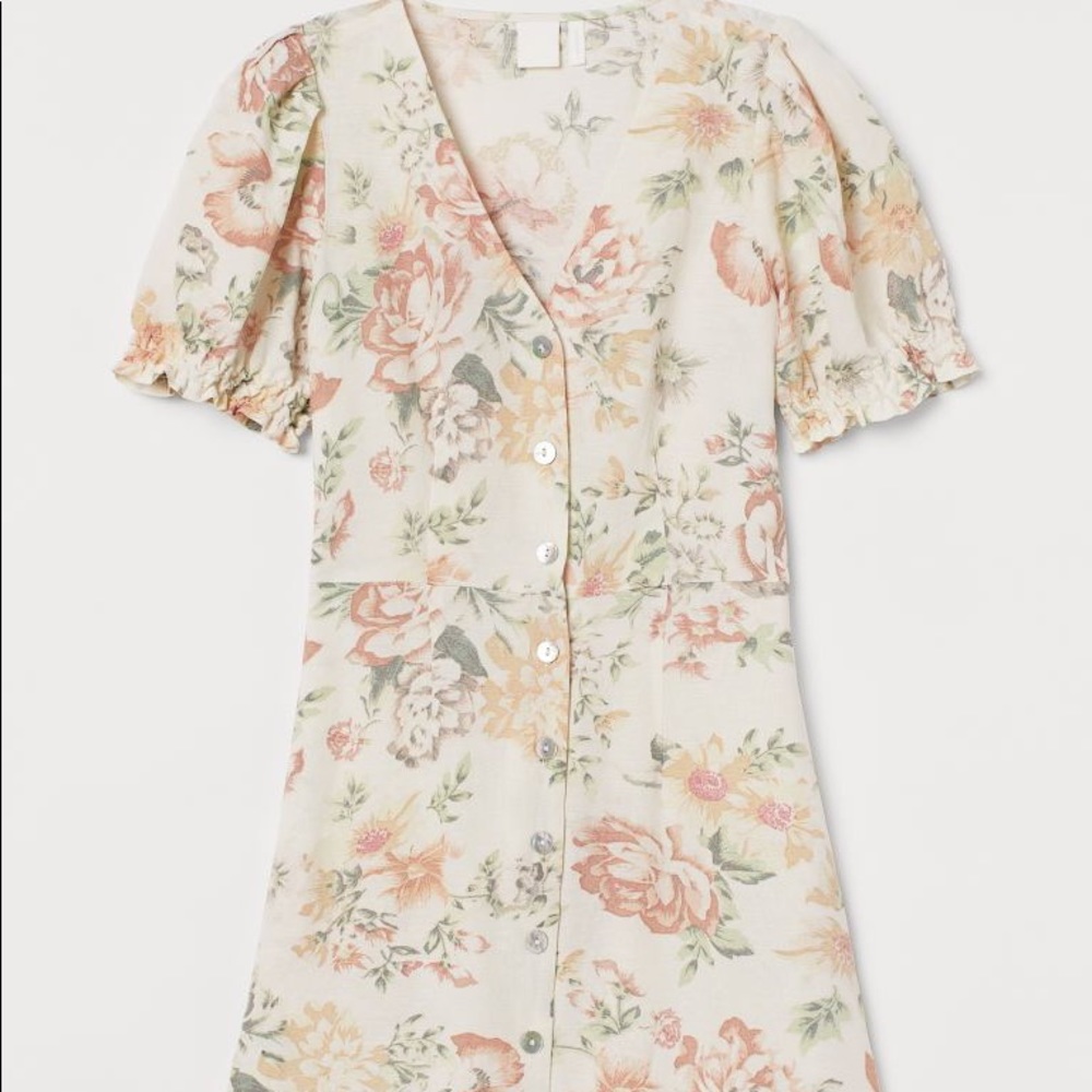 H&m puff sleeve dress